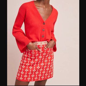 Anthropologie Maeve Quant Mini Skirt